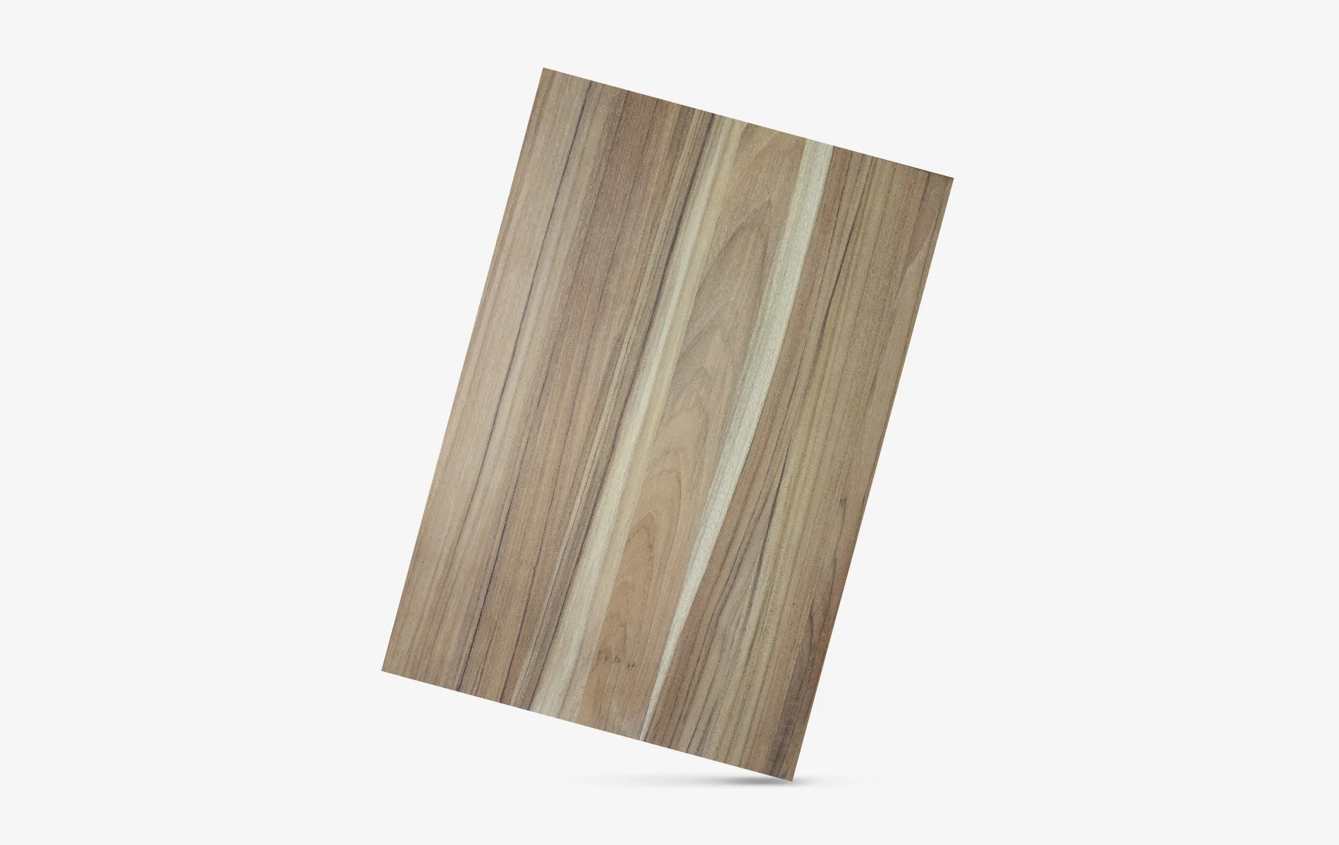 Teak tafelblad met doorlopende latten