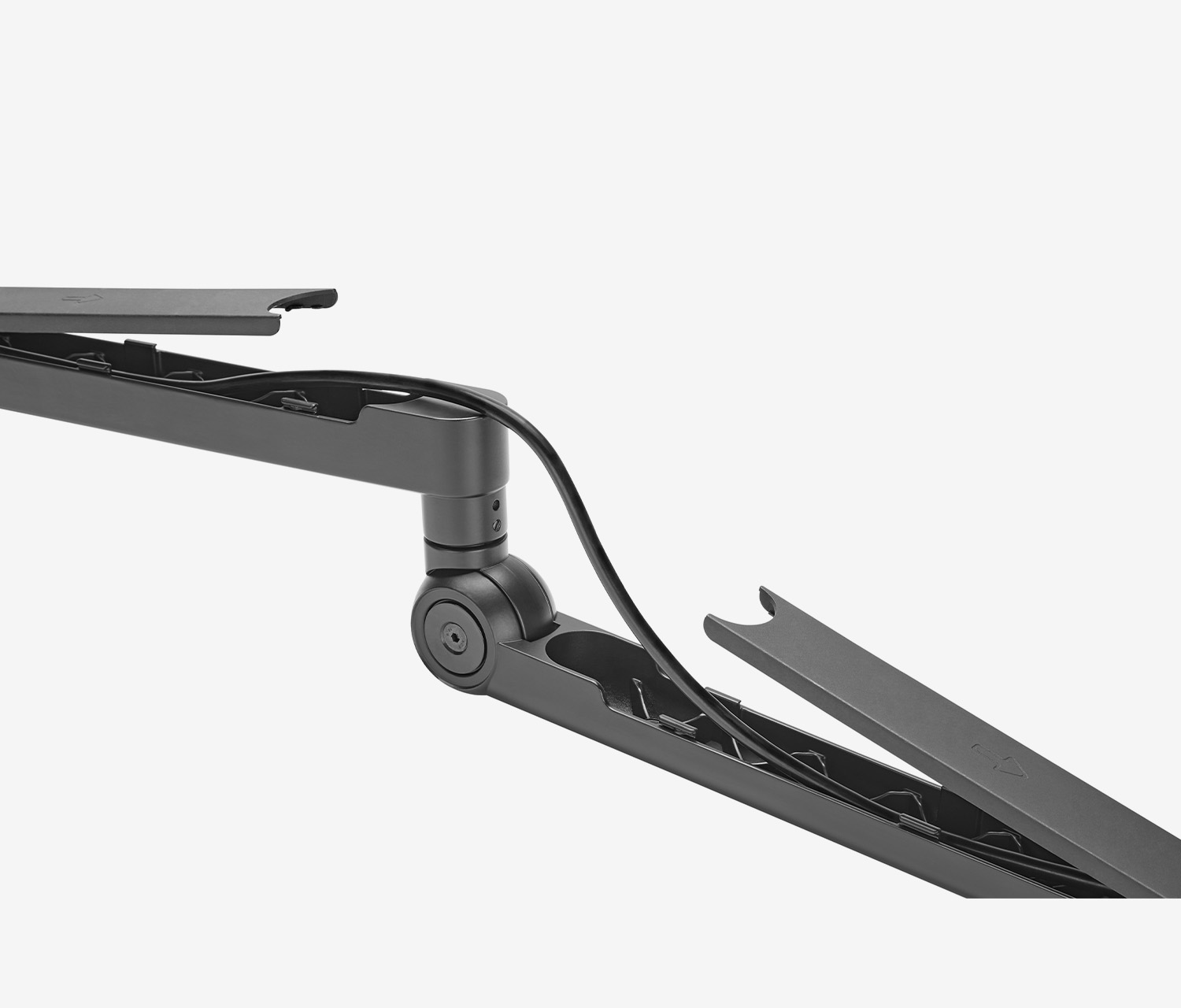 Microfoon/webcam-arm met 3 scharnieren