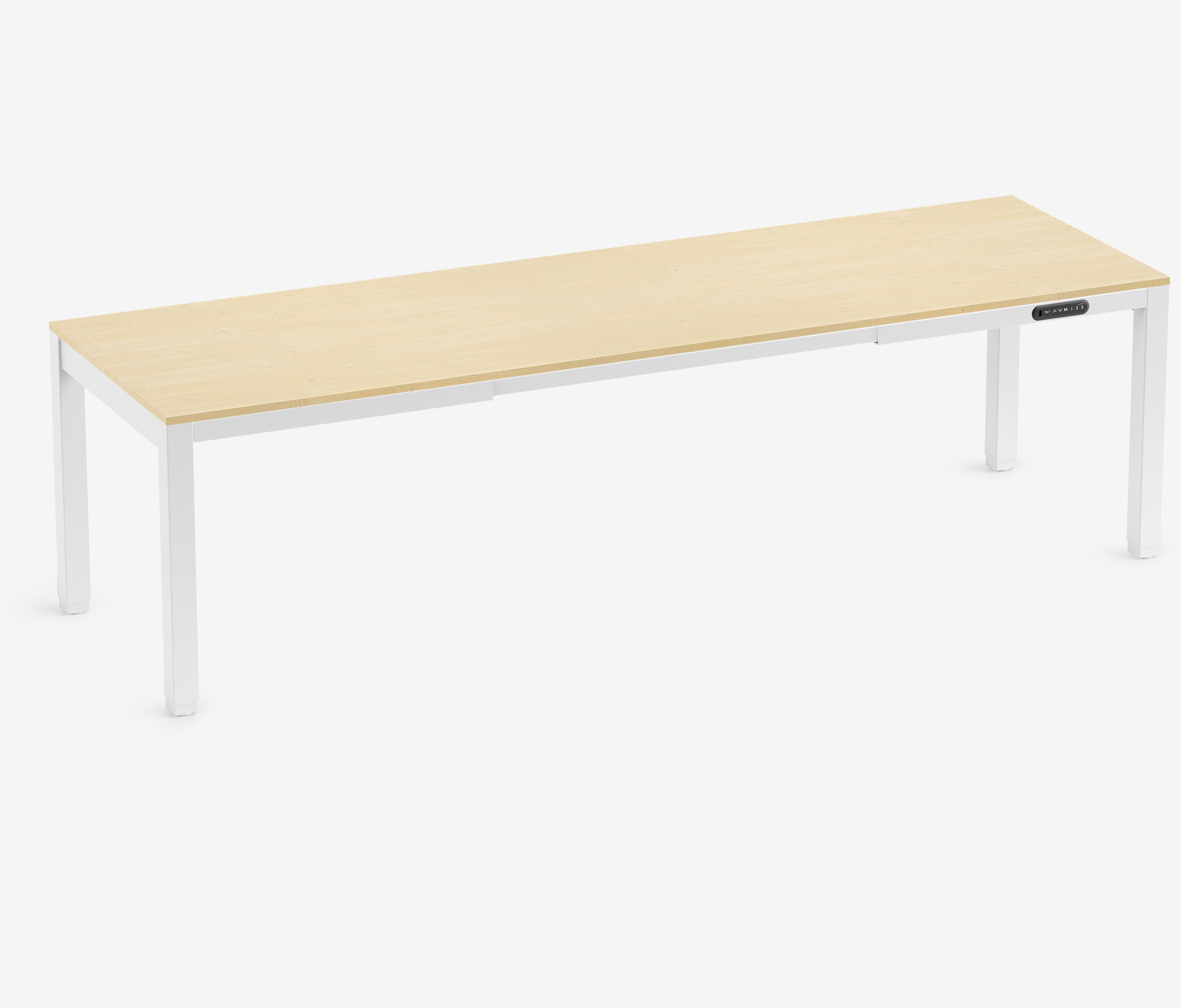 PRIMUS 4-Poot Bureau Wit Berken 2600 x 800 x 25 mm