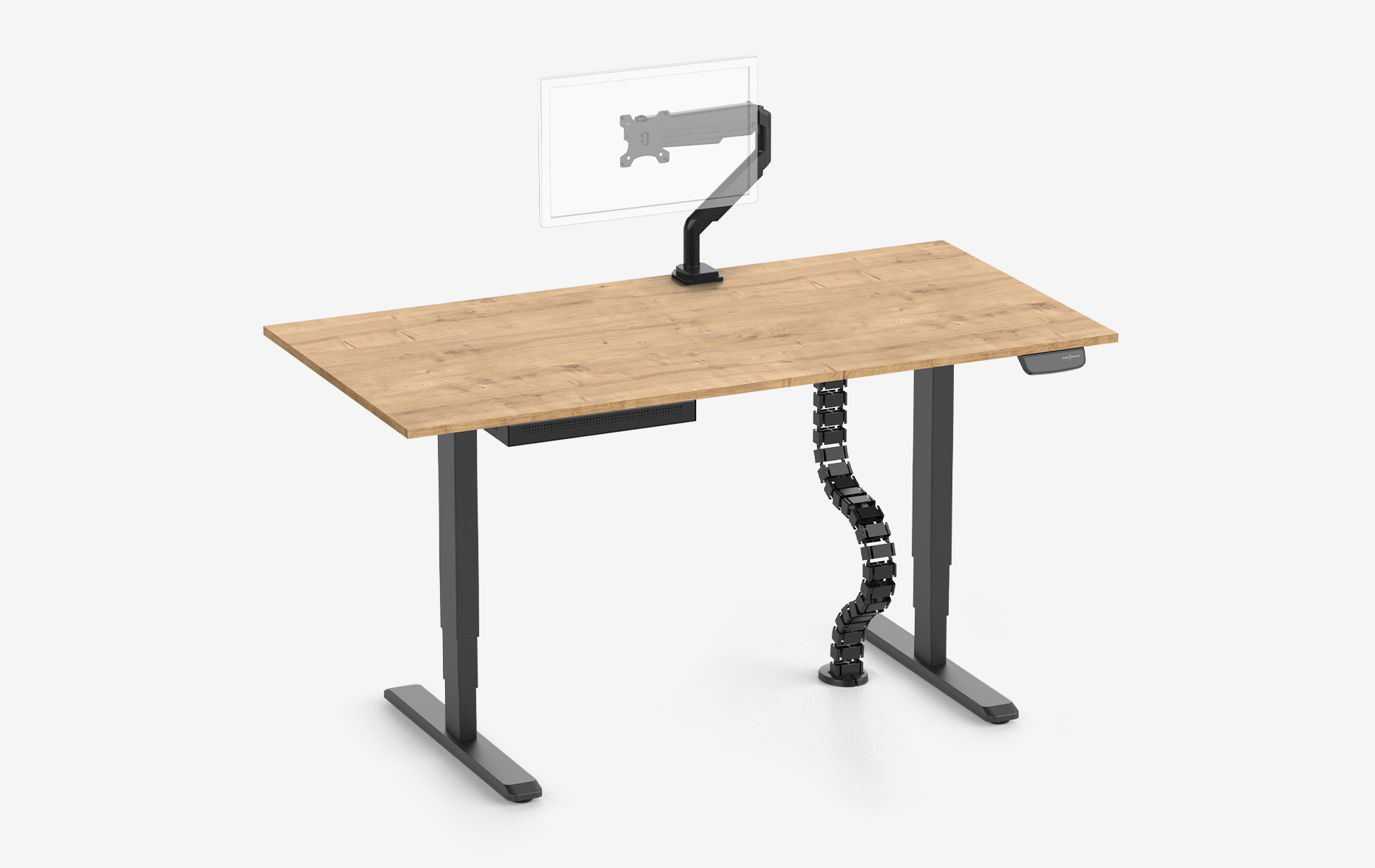 PRIMUS bureau + Slimline lade, kabelslang & houder