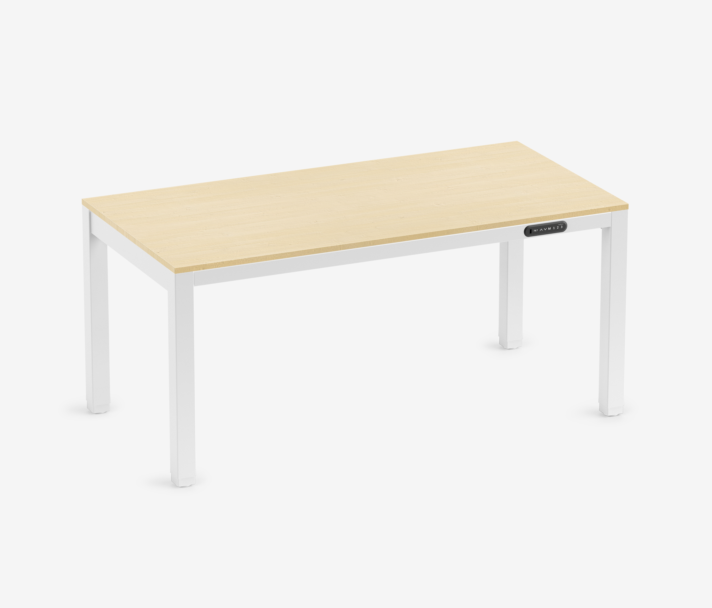 PRIMUS 4-poot bureau Wit Berken 1600 x 800 x 25 mm