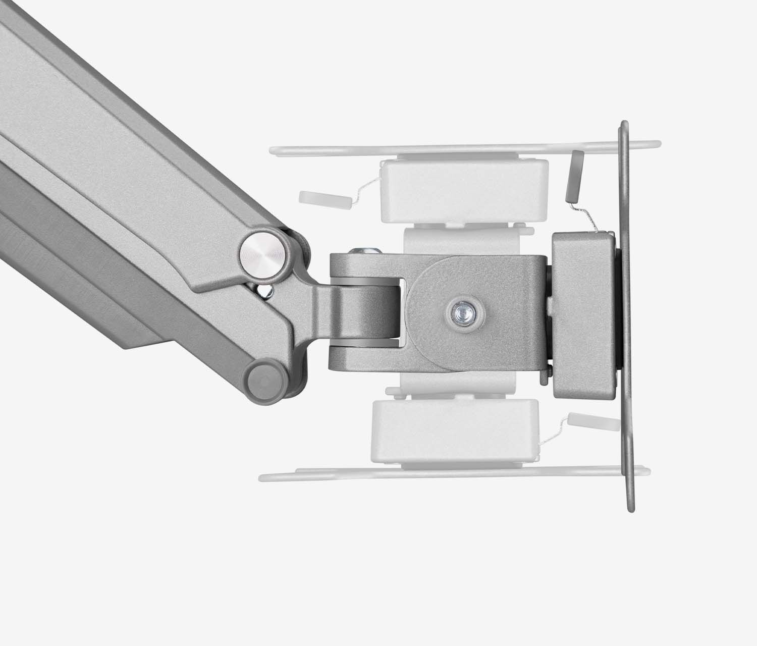 Enkele gasveer monitorarm - zwart