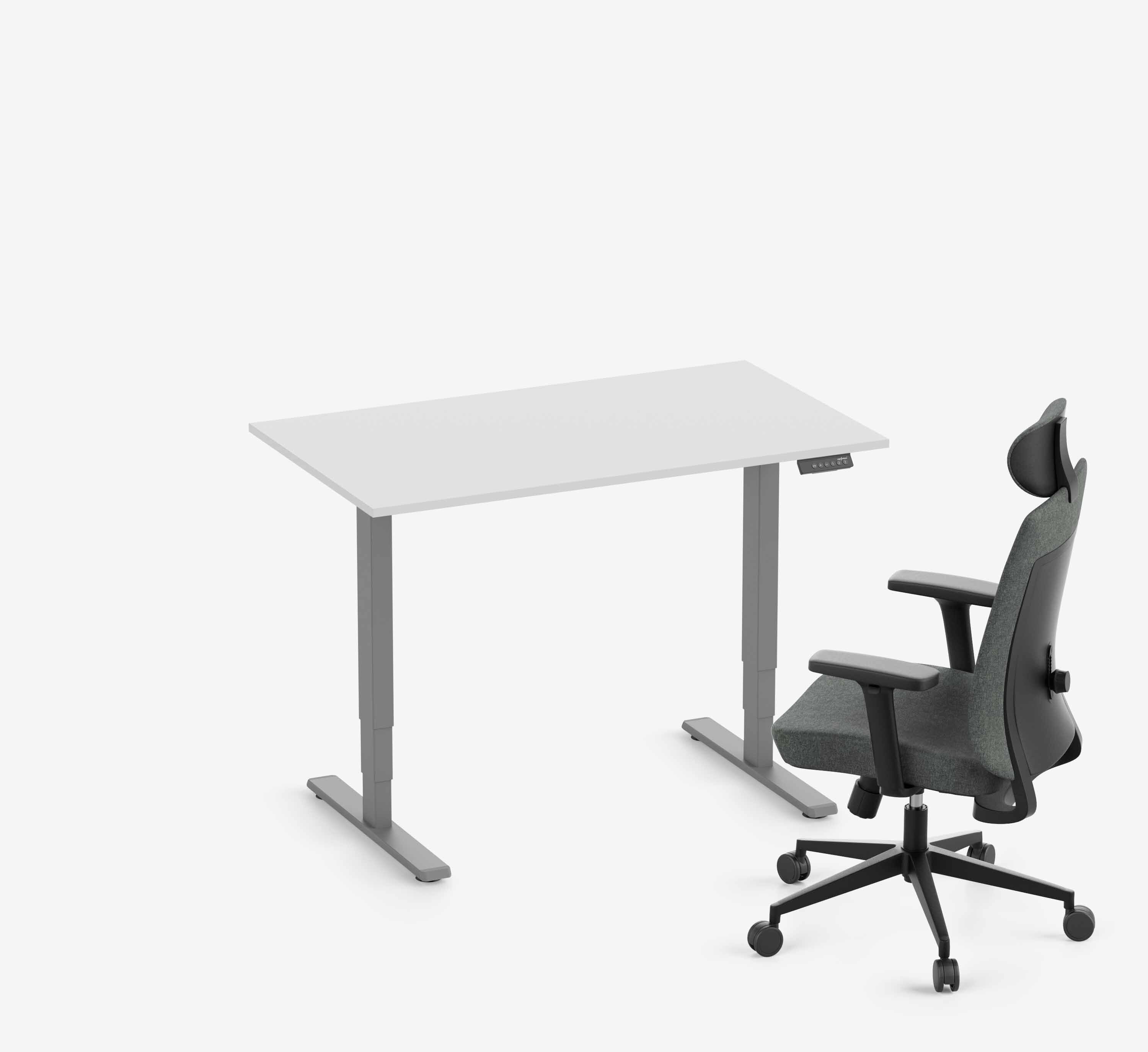 FOKUS + Stoel Grijs Lichtgrijs Hoog 1200 x 70 x 19 mm