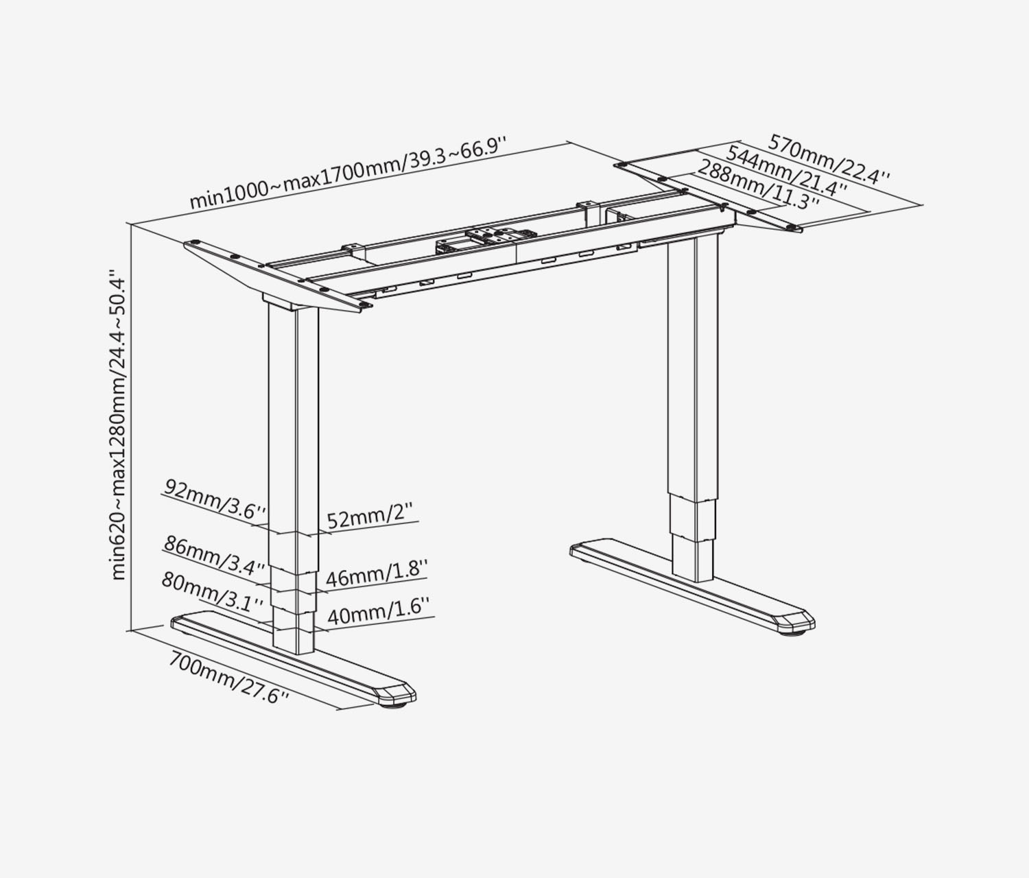 PRIMUS tafelframe