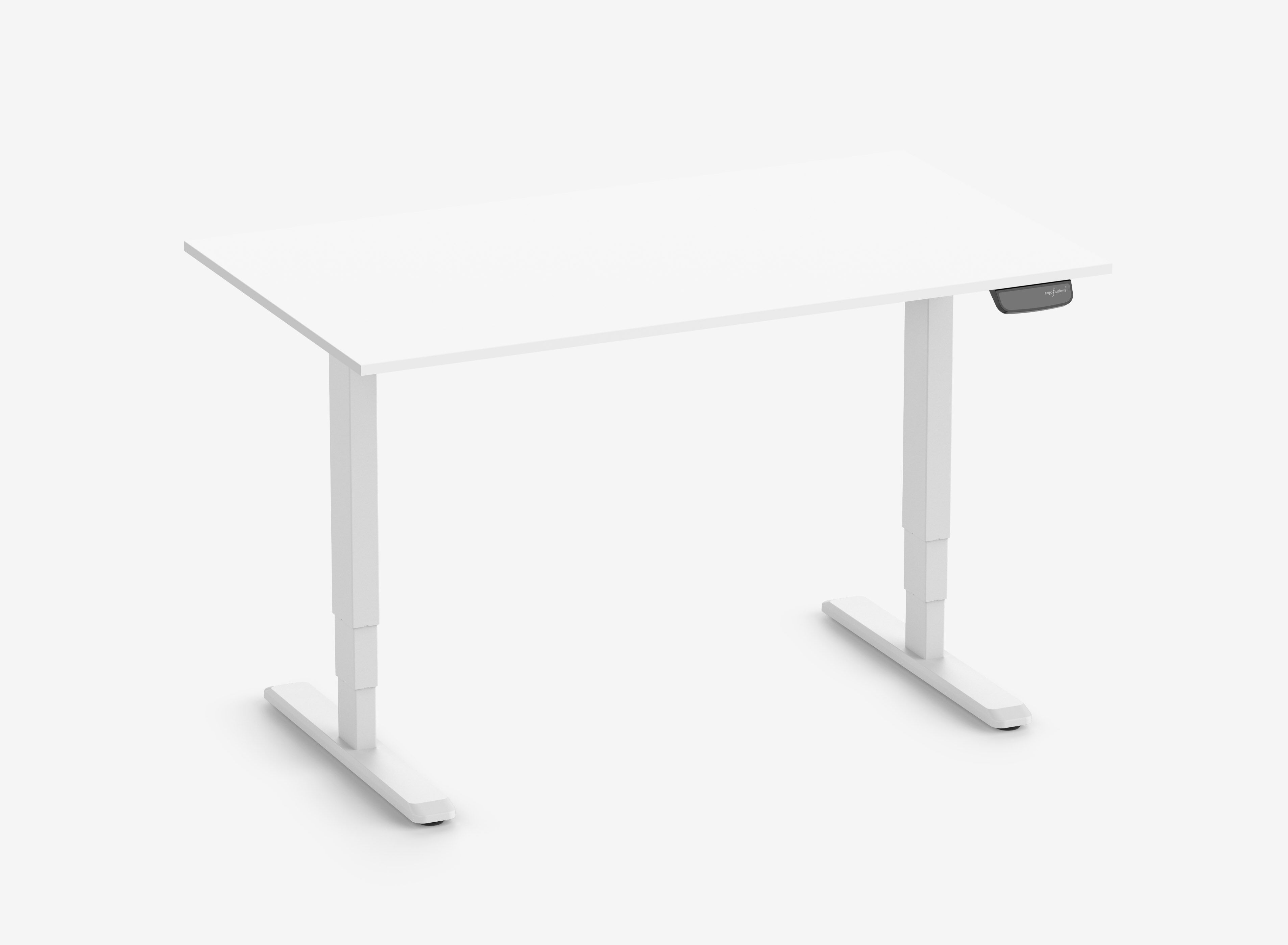 PRIMUS Rechthoekig bureau, frame wit, tafelblad 1400 x 800 x 19 mm Topwit