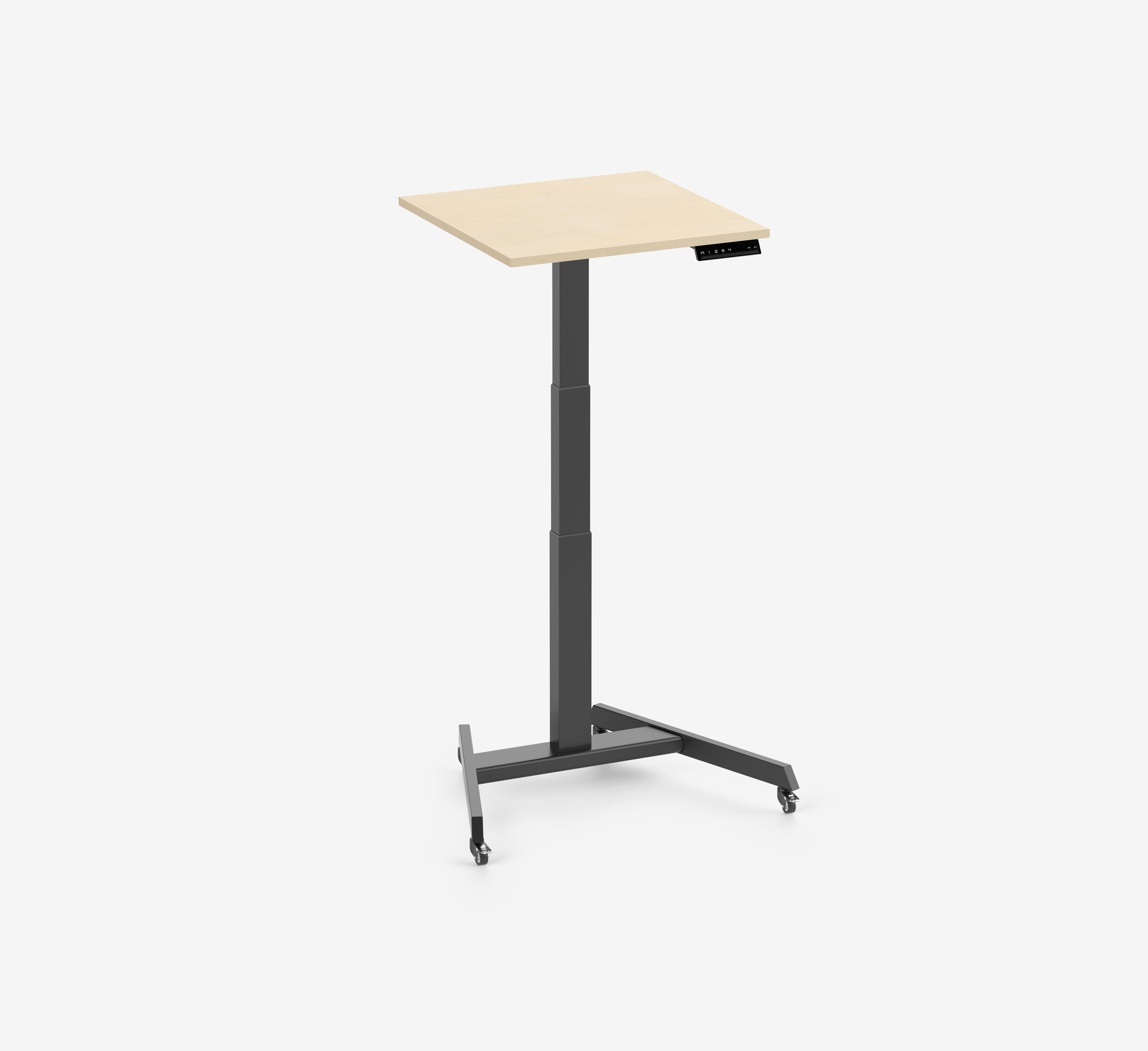 FOKUS Single bureau Zwart Berken 60x60
