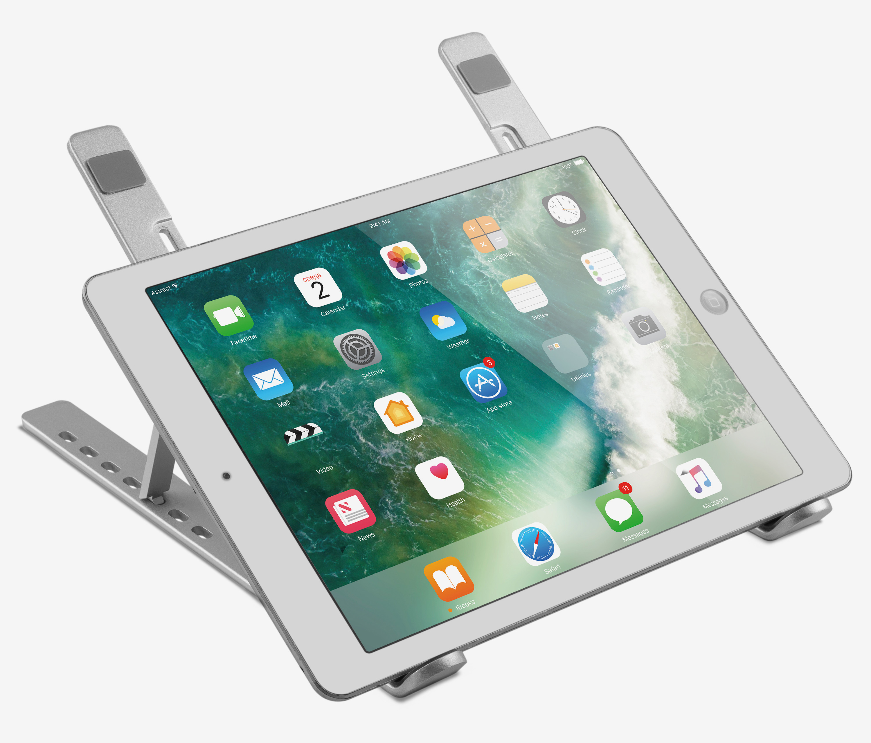 Mobiele aluminium laptopstandaard