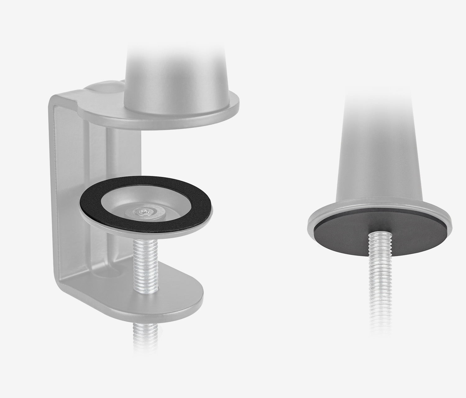 Microfoon/webcam-arm met 3 scharnieren