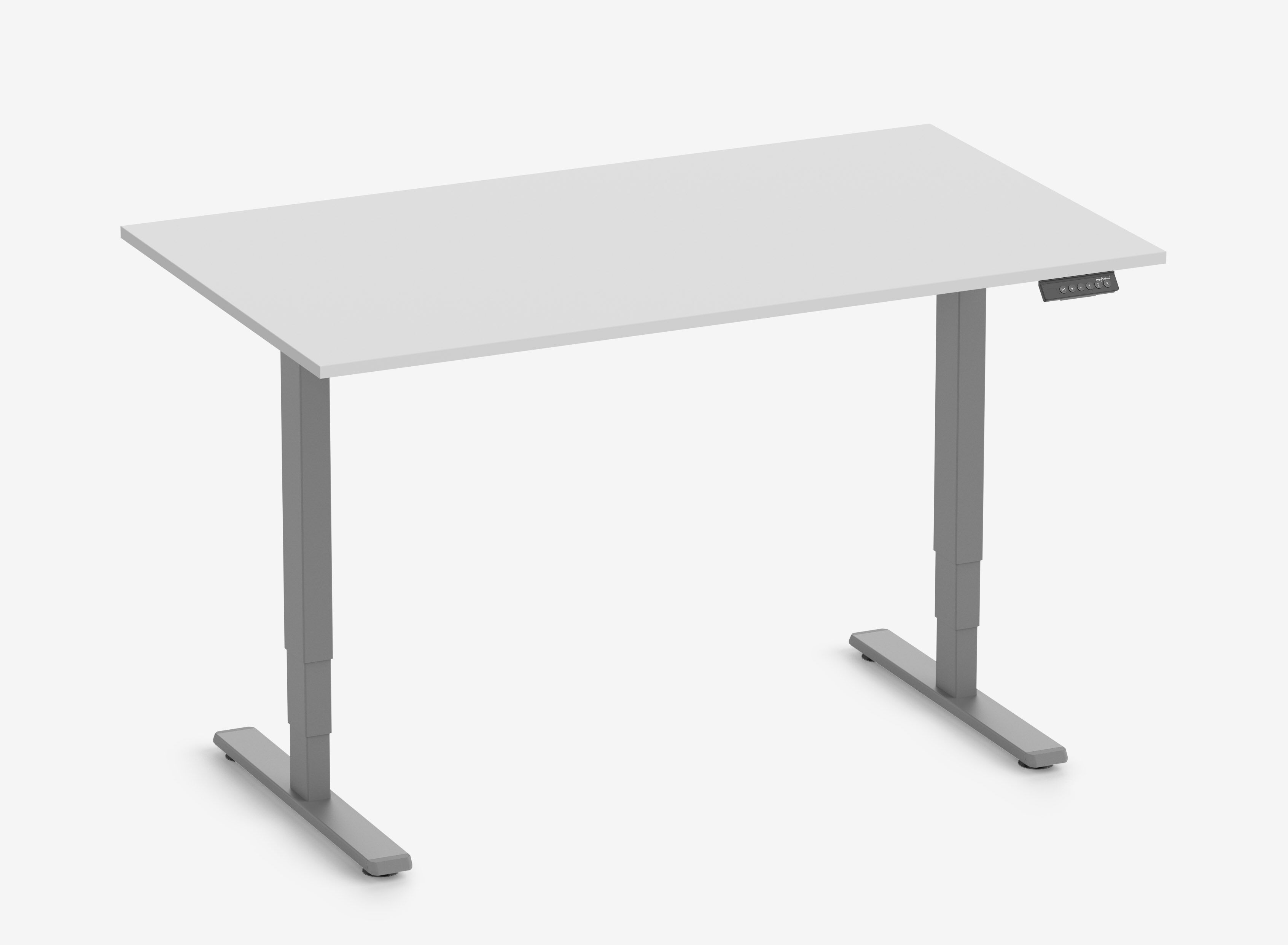 FOKUS Onderstel Grijs, Tafelblad 1400 x 800 x 19 mm Lichtgrijs