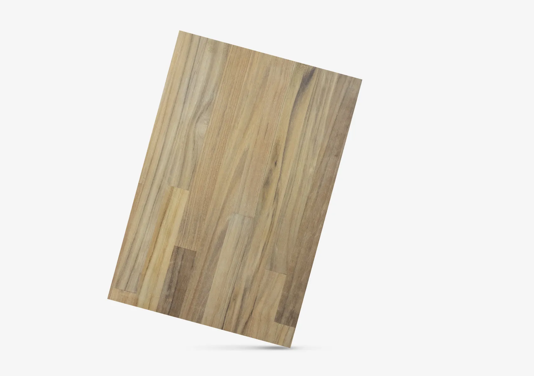 Teak paneel met korte latten