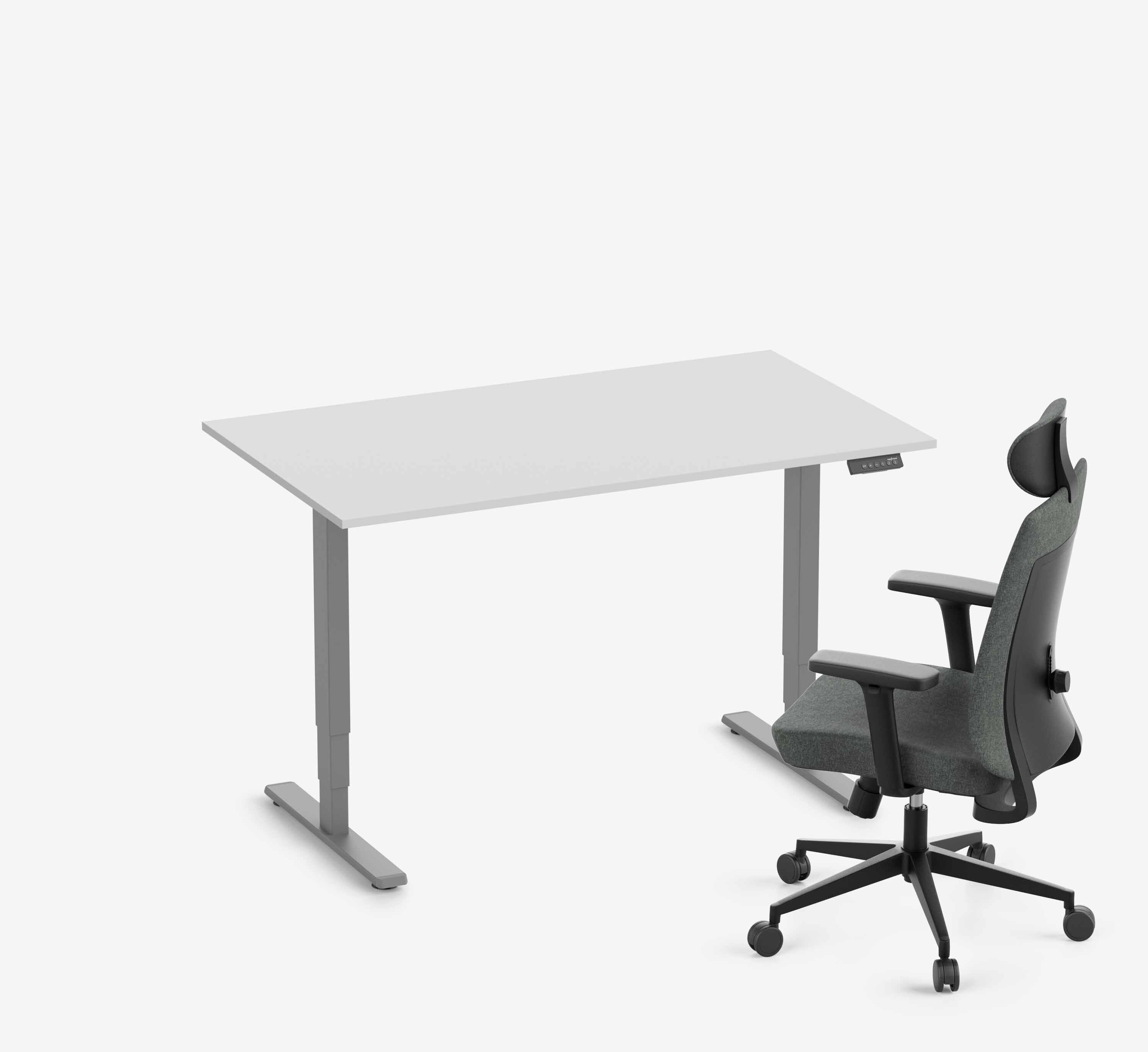 FOKUS + Stoel Grijs Lichtgrijs Hoog 1400 x 80 x 19 mm