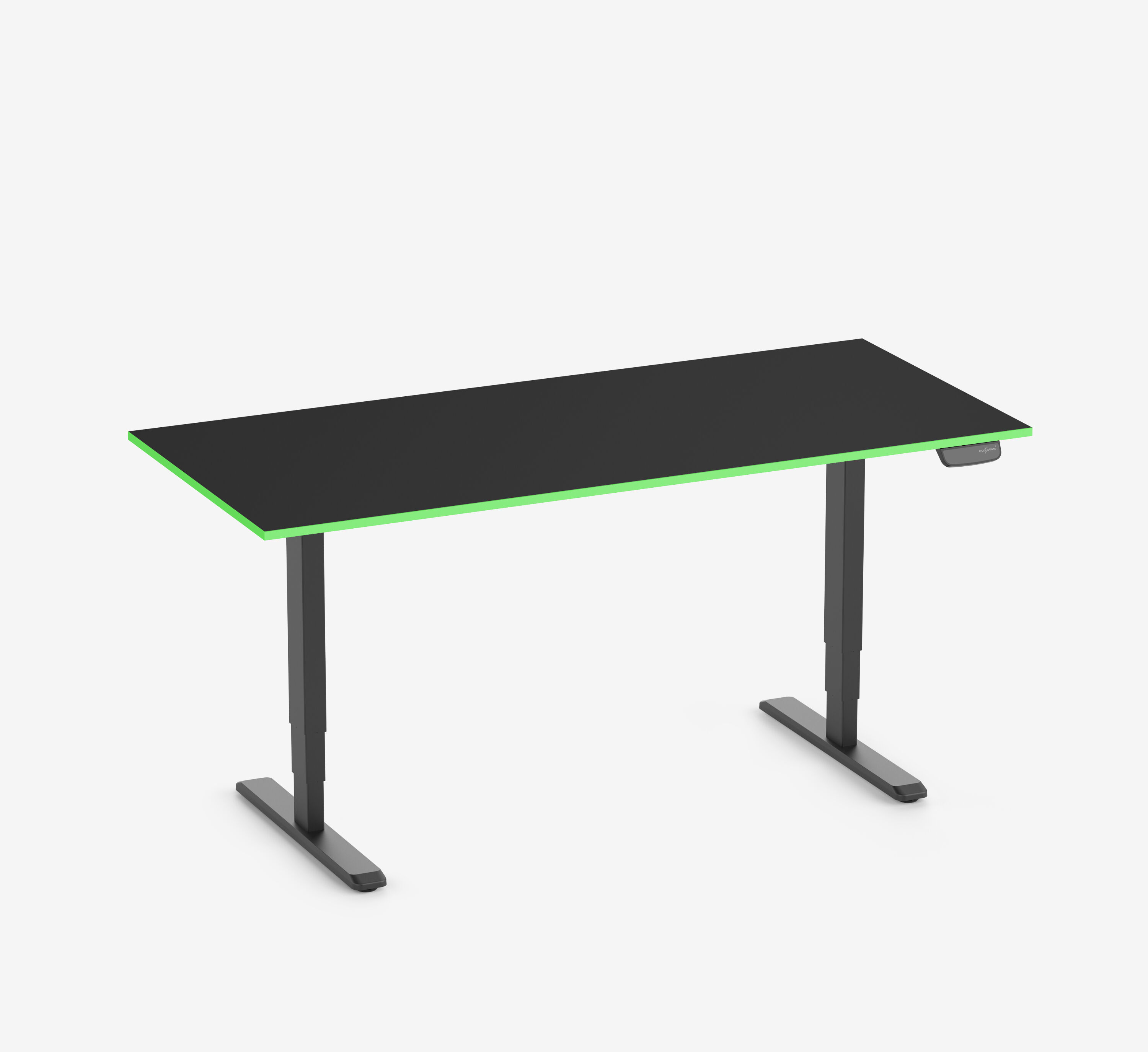 Primus Gaming bureau Rechthoek, Zwart Klassiek Acid Green 180x80